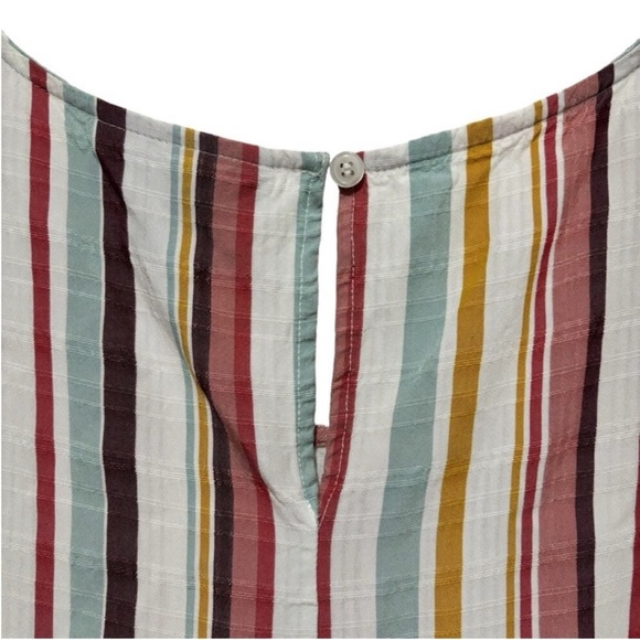 Lane Bryant Blouse Sleeveles Striped Front Tie Knot Keyhole Back Women’s Size 18 - Picture 9 of 12